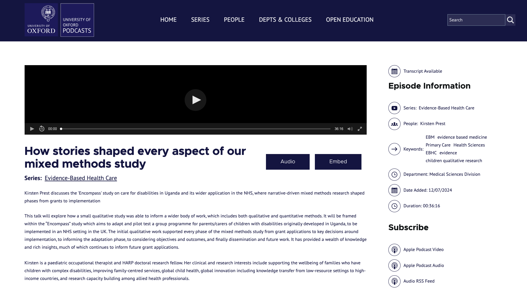 How stories shaped every aspect of our mixed methods study