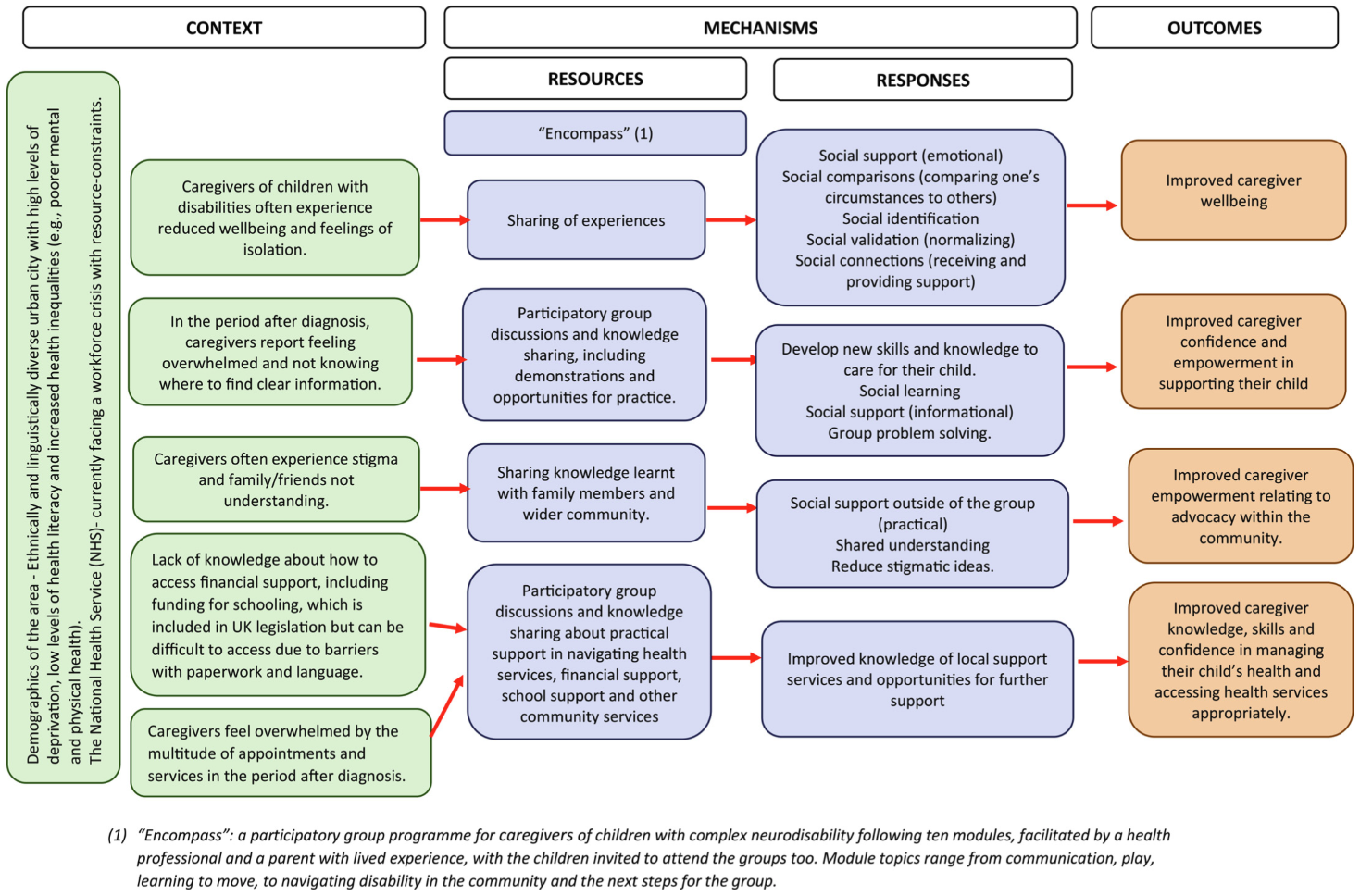 Adapting a Participatory Group Programme for Caregivers of Children with Complex Neurodisability from Low-, Middle-Income Countries to a High-Income Setting